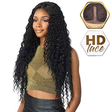 Sensationnel Butta lace wigs - unit 3 extra wide 5 inch deep parting synthetic preplucked hairline g...