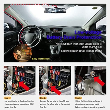 REDTIGER F7N Dash Cam Hardwire Kit for Easy Power