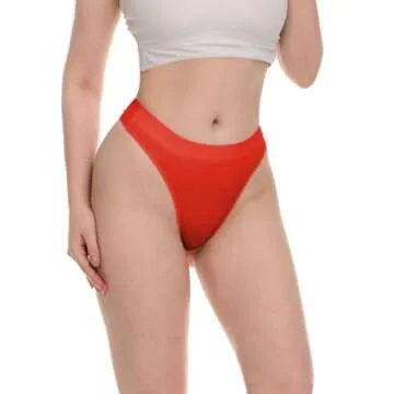 Sexy Basics Women's Active Sport Thong Panties Underwear - Multi Packs