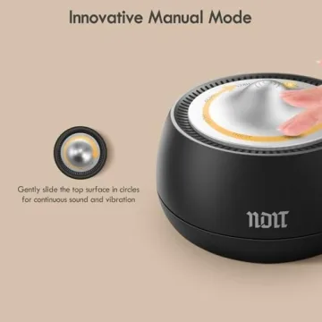 Portable Electronic Tibetan Singing Bowl, 8 Healing Frequencies (396-963Hz), Auto/Manual Mode, Vibration & Timer - USB-C Rechargeable Meditation Device for Yoga, Relaxation, Reiki, Best Gift Choice