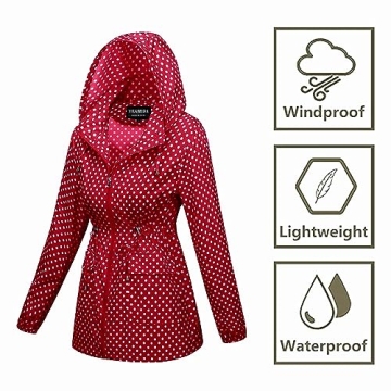 YEABEDA Lightweight Waterproof Women’s Rain Jacket