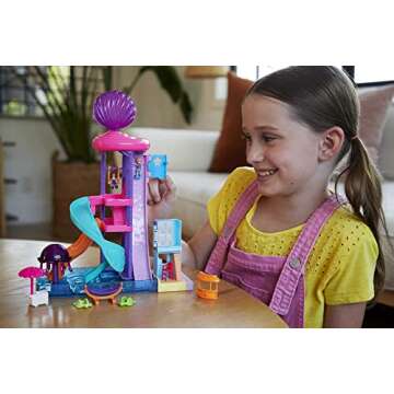 Polly Pocket Outdoor Toy with 2 Micro Dolls & Accessories, Pollyville Super Slidin Water Park Playse...