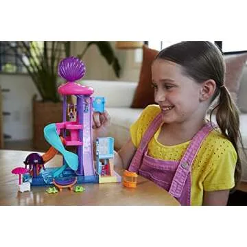 Polly Pocket Outdoor Toy with 2 Micro Dolls & Accessories, Pollyville Super Slidin Water Park Playse...