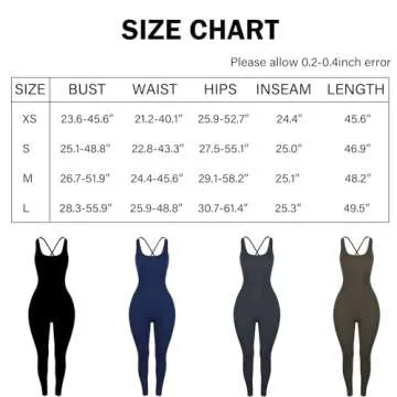 AUROLA Strappy Jumpsuits for Women Workout Yoga Gym Seamless One Piece Tummy Control Padded Bra Bodysuits