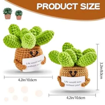 Hoedia Emotional Pickle Gift - Cute Crochet Doll Support