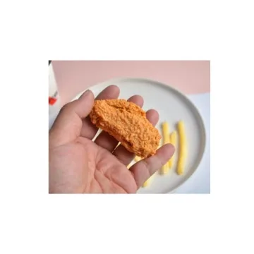 tenghong2021 Imitation Food Keychain Fried Chicken Leg Nuggets Wing Creative Keyring Fun Cute Handbag Purse Car Accessories -Chicken Wing