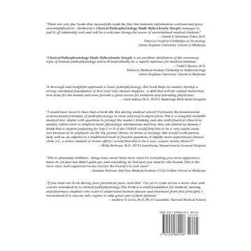 Clinical Pathophysiology Made Ridiculously Simple Book