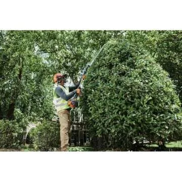 Husqvarna 592752601 Chainsaw Helmet with Metal Mesh Face Shield, Adjustable Ear Muffs for Hearing Protection, and Sun Peak, HDPE Forestry Helmet Shell, Orange