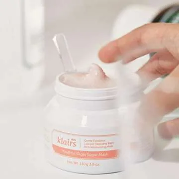 DearKlairs] Youthful Glow Sugar Mask 110g, 3 in 1 sugar action: exfoliate, cleanse & mask