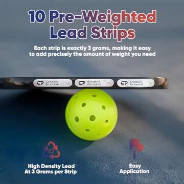 Enhance Pickleball Lead Tape for Better Paddle Stability