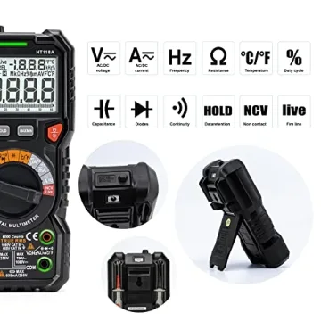 KAIWEETS Digital Multimeter for Accurate Voltage & Current Measurement