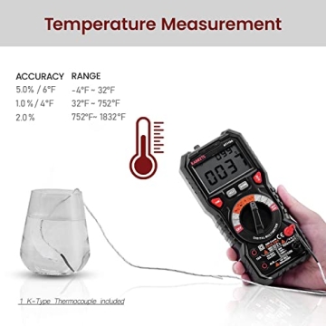 KAIWEETS Digital Multimeter for Accurate Voltage & Current Measurement