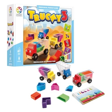 SmartGames Trucky 3 Skill-Building Puzzle Game for Kids