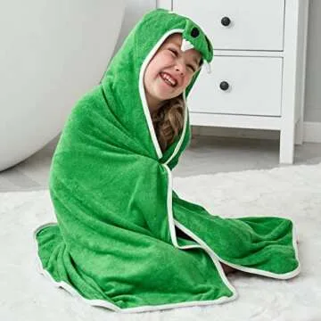 HIPHOP PANDA Hooded Towel - Baby Bath Towel with Bear Ears