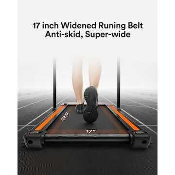 UREVO Walking Pad Treadmill 2 in 1 Under Desk Treadmill, 2.5HP Foldable Treadmill Walking Jogging Machine for Home Office with Remote Control