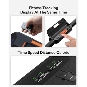 UREVO Walking Pad Treadmill 2 in 1 Under Desk Treadmill, 2.5HP Foldable Treadmill Walking Jogging Machine for Home Office with Remote Control