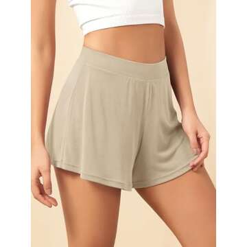 ODODOS 2-Pack Soft Lounge Shorts for Women - Cozy, Stylish Sleepwear