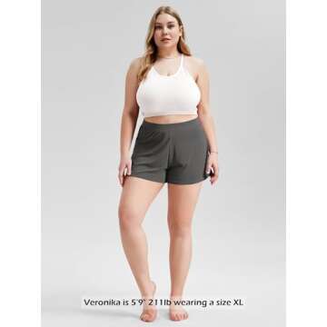 ODODOS 2-Pack Soft Lounge Shorts for Women - Cozy, Stylish Sleepwear