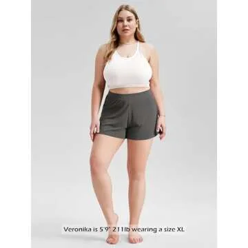 ODODOS 2-Pack Soft Lounge Shorts for Women - Cozy, Stylish Sleepwear