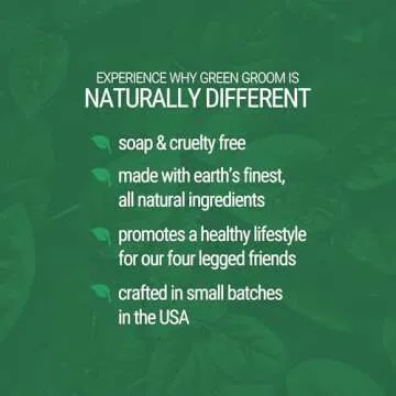 Green Groom Odor Eliminator Dog Shampoo, 1 Gallon - Crafted with Odortrol, All Natural Ingredients, Antioxidant Rich, Eliminates Smelly Pet Odors, Powerful Deodorizing Formula, Professional Grade