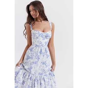 Y2K Sleeveless Floral Cocktail Dress for Parties