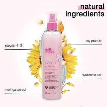 milk_shake Leave-In Conditioner Detangler Spray for Natural Hair - Leave In Conditioner for Curly Ha...