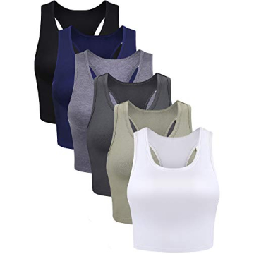 6 Basic Sleeveless Crop Tank Tops for Everyday Comfort