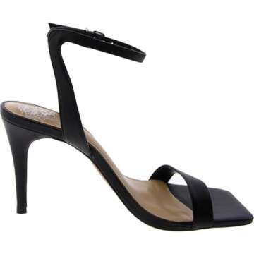 Vince Camuto Women's Footwear Women's Saprenda Heeled Sandal, Black, 10