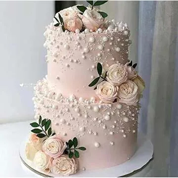 crystalyhj White Halloween Sprinkles-Christmas Desserts Sprinkles- Candy Pearl Sprinkles 130g/4.8oz ...