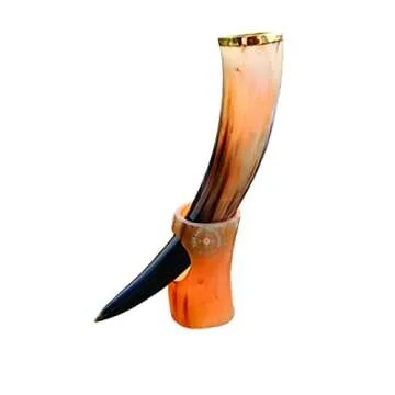 Genuine Ox Horn Drinking Horn - Viking Style Mug Gift