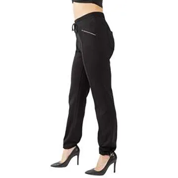 90 Degree By Reflex Work It Pant - Business Casual Work Pants for Women (Small, Classic Black)