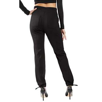 90 Degree By Reflex Work It Pant - Business Casual Work Pants for Women (Small, Classic Black)