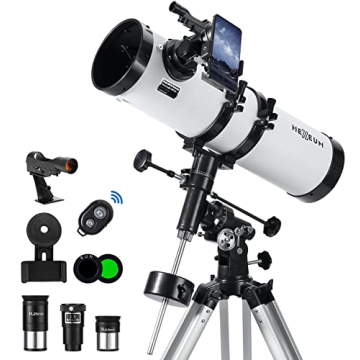 Telescope 130EQ Astronomical Reflector - Manual Equatorial with Phone Adapter