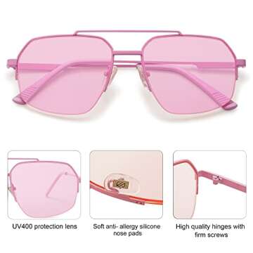 Fashionable SOJOS Aviator Sunglasses for Everyone