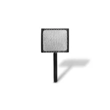 Chris Christensen Big K Dog Slicker Brush for Dogs (Goldendoodles, Labradoodles, Poodles), Groom Like a Professional, Fluff Detangle Style, Saves Time Energy, Black, Large