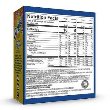 Sunkist Soda Variety Pack, Singles To Go Orange, Strawberry, Grape and Peach (30 Total Sticks)