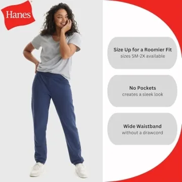 Hanes Women's EcoSmart Sweatpants - Cozy and Eco-Friendly