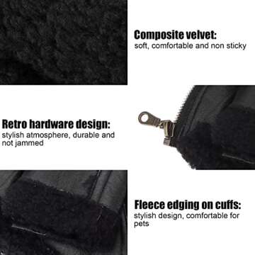 Pssopp Dog Leather Jacket for Cool Winter Style