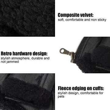 Pssopp Dog Leather Jacket for Cool Winter Style