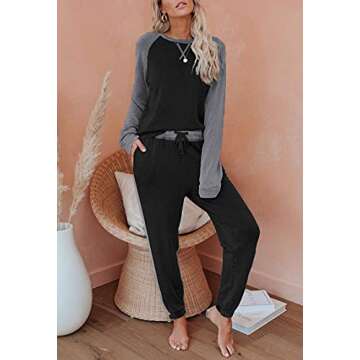 Ekouaer Women's Long Sleeve Pajama Set - Style & Comfort