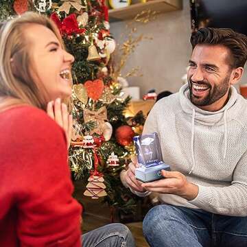 hochance 3D Rose Crystal Multicolor Nightlight,I Love You Decolamp,Perfect Valentines Day Gifts Ideas for Her My Girlfriend Wife Mom - Unique Anniversary Birthday Presents