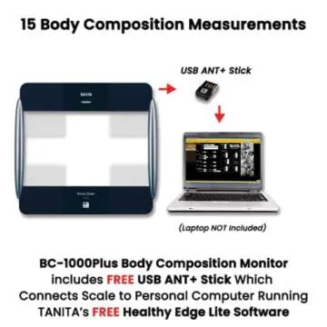 TANITA BC-1000 Plus FDA Cleared Wireless Body Composition Monitor