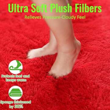 PAGISOFE Round Rug 5x5 Feet Ultra Soft for Kids and Pets