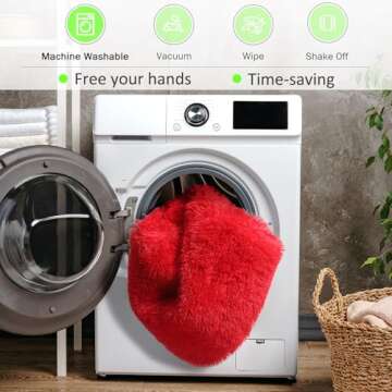 PAGISOFE Round Rug 5x5 Feet Ultra Soft for Kids and Pets