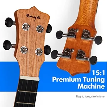 Enya Solid Mahogany Concert Ukulele with Accessories EUC-25D