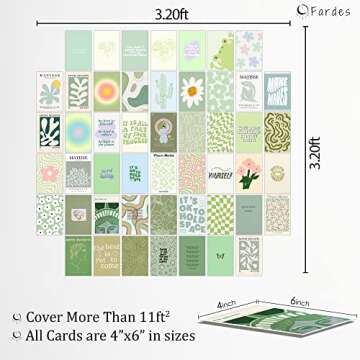 Sage Green Room Decor Aesthetic, Danish Pastel Wall Collage Kit Aesthetic Pictures, Sage Green Decor for Bedroom, Preppy Room Decor for Teen Girls Bedroom, Danish Pastel Posters for Women Bedrooms