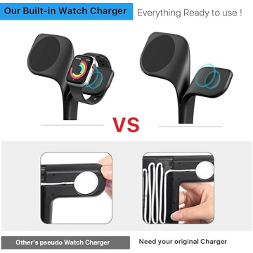 3 in 1 Fast Magnetic Wireless Charger for iPhone & Apple Watch