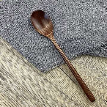 ADLORYEA 9-Inch Wooden Spoons - Eco-Friendly Utensils for Cooking