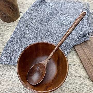 ADLORYEA Wooden Spoons for Cooking and Serving