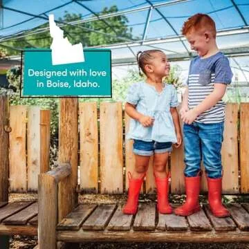 Lone Cone Rain Boots with Easy-On Handles in Matte Colors for Boys and Girls, Play-Proof Flexible Rubber, Durable Non-Slip Treads, Kid-Friendly for Hours of Joy - Cherry Red, 7 Toddler